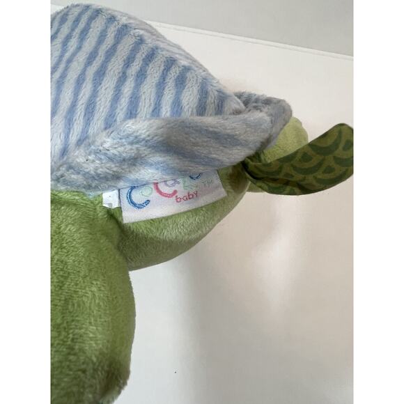 Cocalo Baby Turtle Stuffed Animal Plush Toy, 8 Inch, Green/Blue/White - Picture 3 of 3